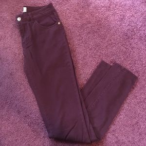 Cotton on Maroon/burgundy jeans